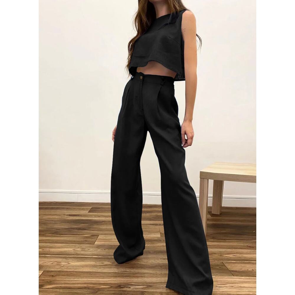 Commense Boho Two Piece Pants Set XS